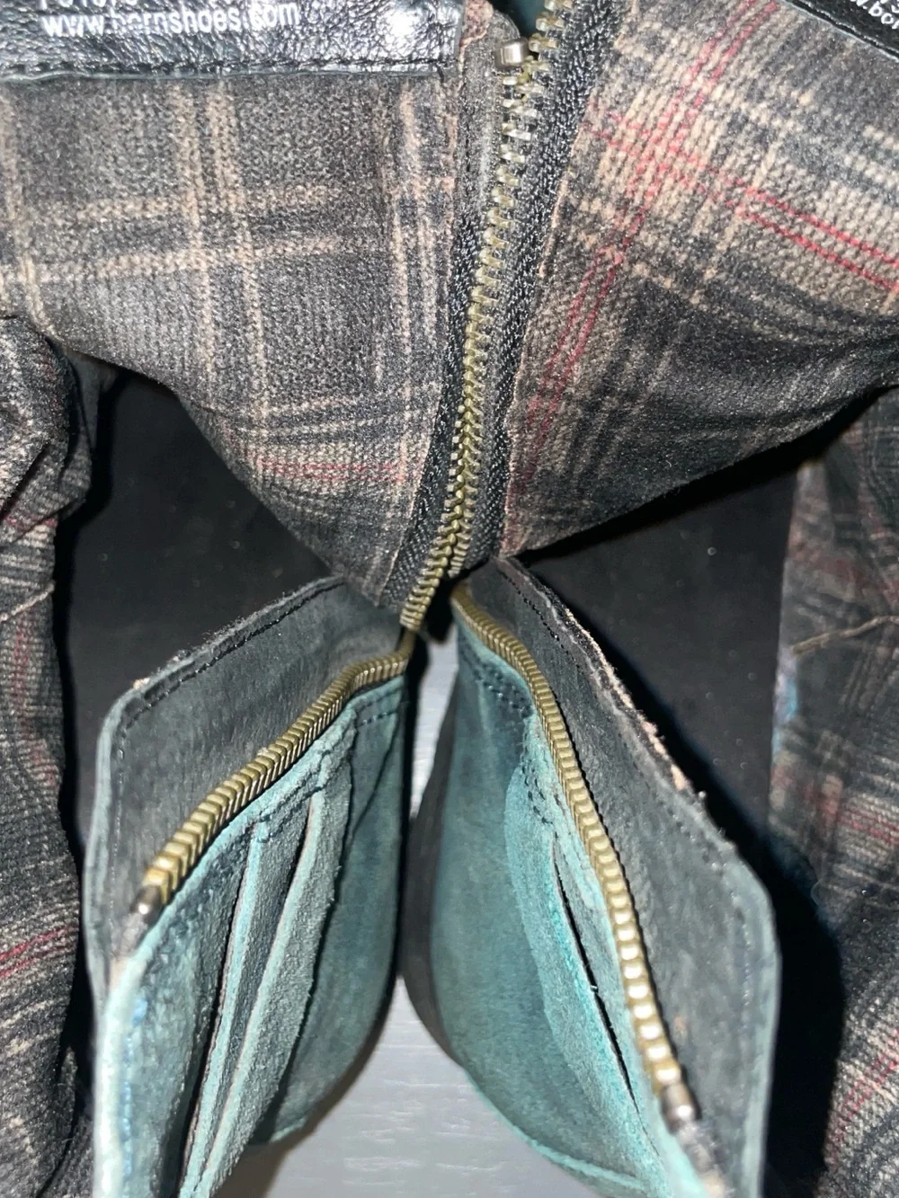Born Eton Petrolio Distressed Suede Ankle Boots Teal Fringe Tassel 8.5 M